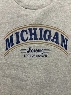 Michigan Lansing STATE OF Michigan  Graphic Crewneck Sweatshirt M